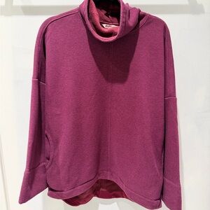 Athleta Maroon Cowl Neck Tunic